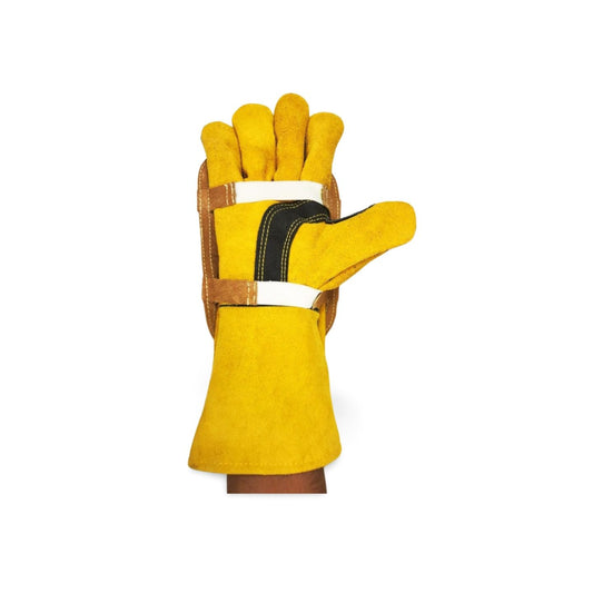 Aluminized Pad + Welding Glove For Heavy duty Welding Heat Resistance Fire Resistance spatters proof 1 Pair Aluminized Pad + 1 Pair welding Gloves