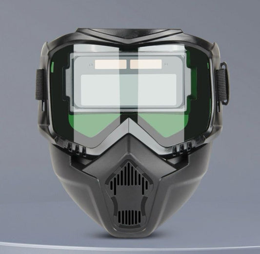 Welding Helmet, Auto-Darkening dimmimg Full Face Coverage, detailed view while welding Integrated Design, HD vision 98% True Color & breathable best for welding task