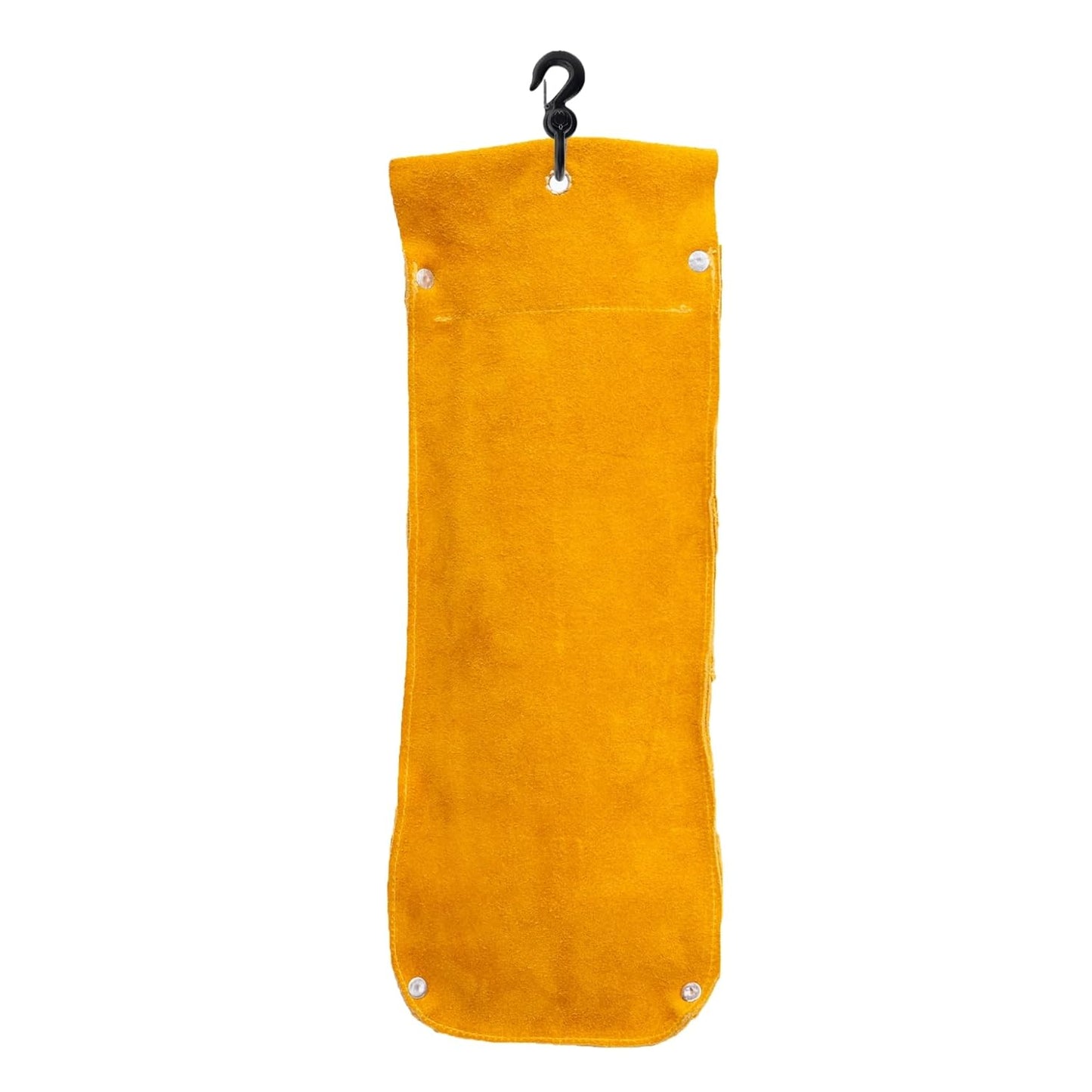 HANMECH Welding Rod Bag, Flame Resistant Leather Storage Container, Heavy-Duty Heat Resistant, Yellow
