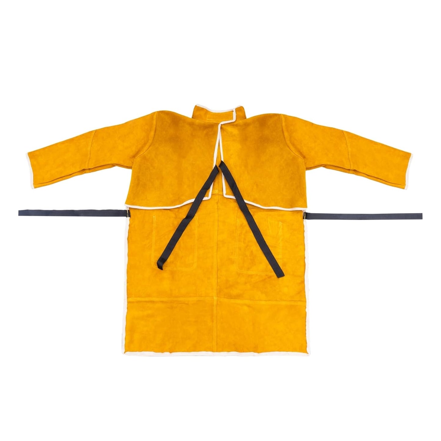 HANMECH Leather Welding Work Heavy Duty Welding Leather Coat | Flame Resistant Coat for High-Temperature Operations for Works and Welding