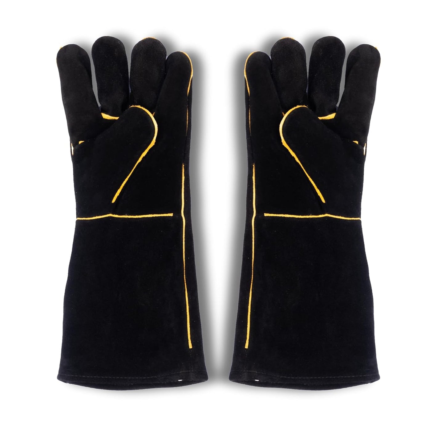 Heat-Resistant Heavy-Duty Industrial Leather Safety Gloves – MIG & Arc Protection