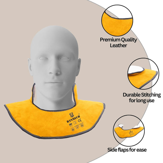 HANMECH IronCarrier Leather Shoulder Pad, Welding and Foundry Safety Gear