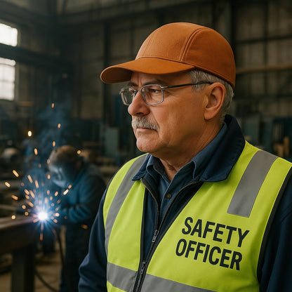 HANMECH Industrial Welding Head Protection Hat, Protective Gear Brown