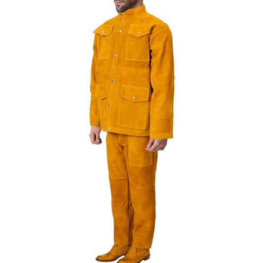 Officer ProShield Welding Protective Suit, Heavy Duty Jacket and Pant Set for Aviation, Railway, Metro & Extreme Heat Worksite