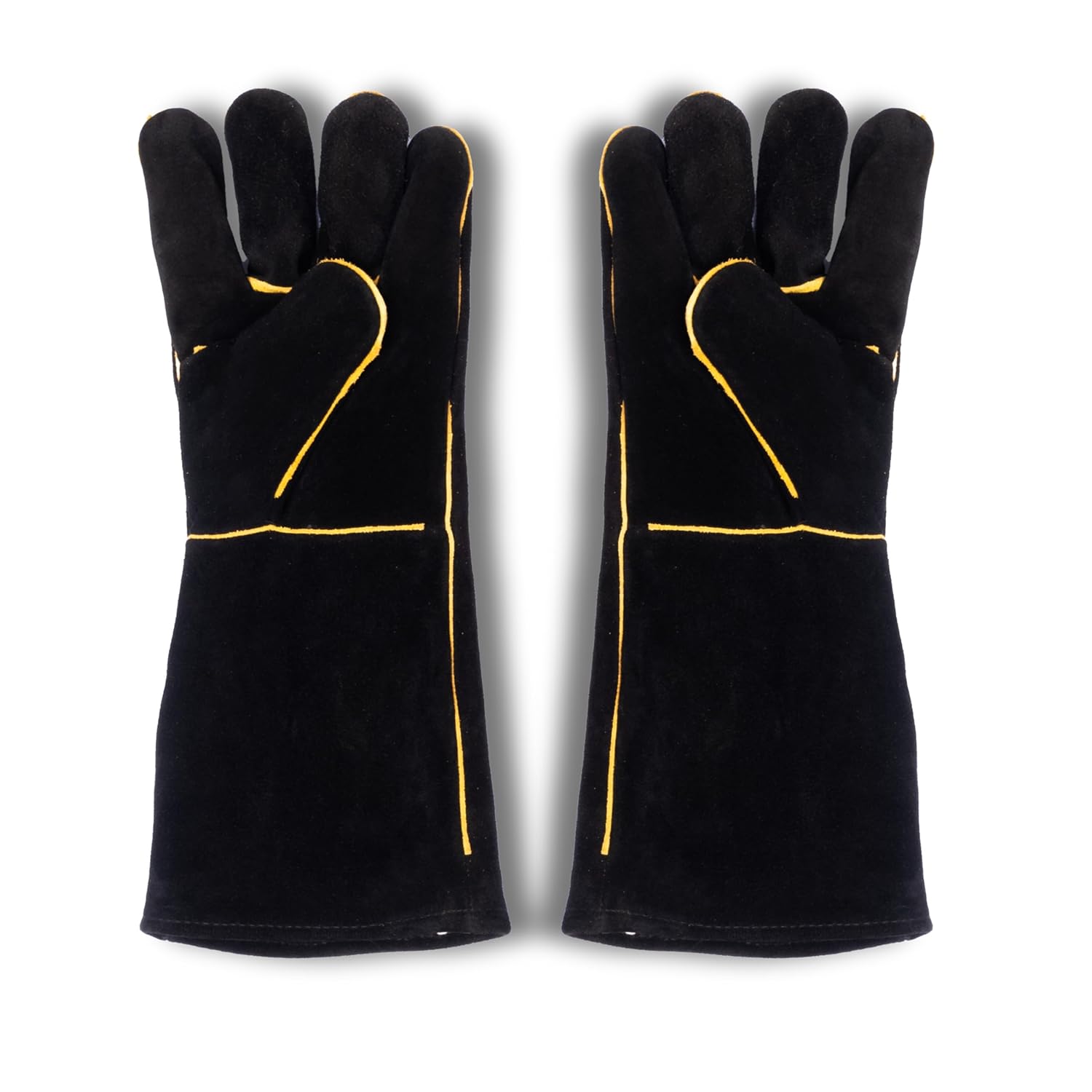 Heat-Resistant Heavy-Duty Industrial Leather Safety Gloves – MIG & Arc Protection
