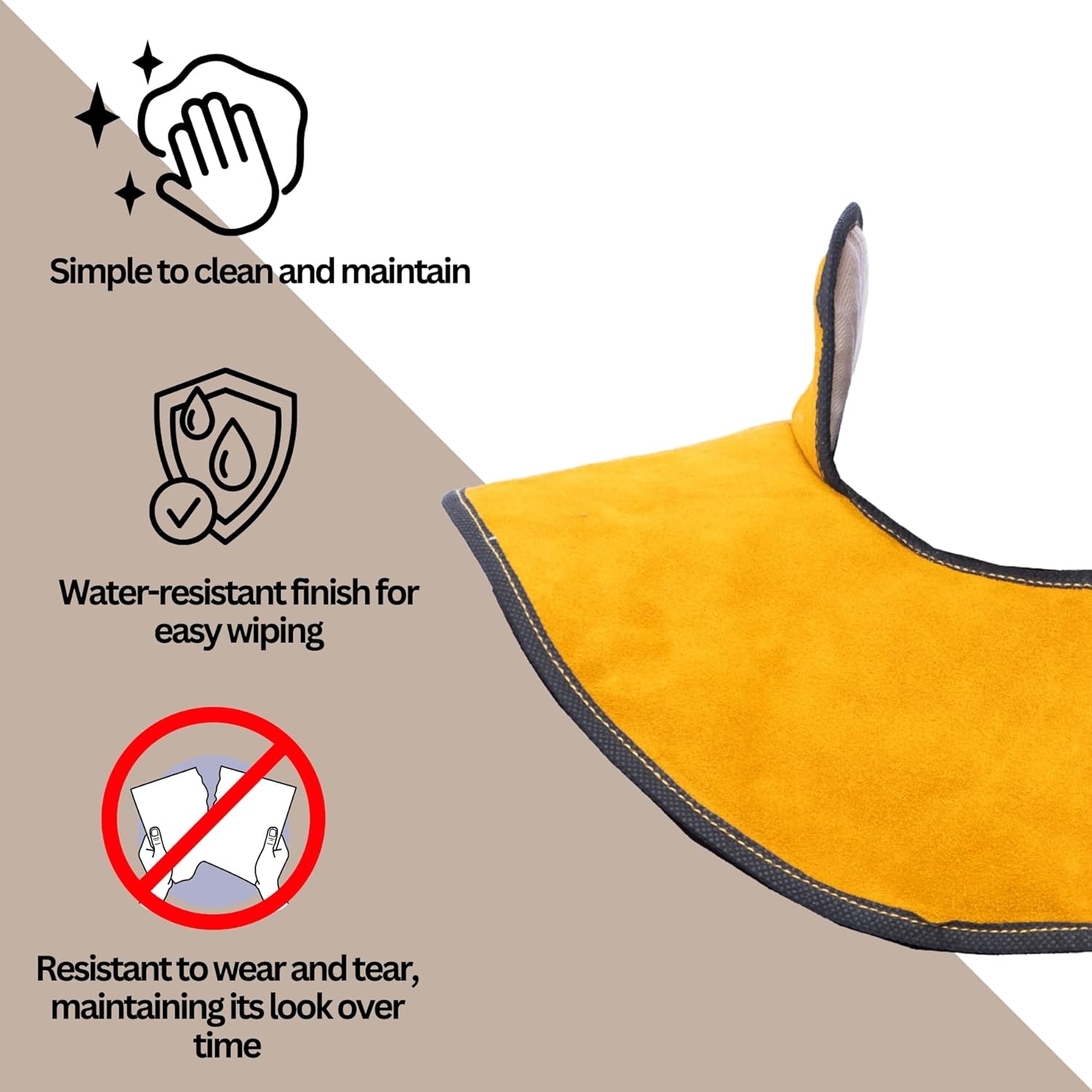 HANMECH IronCarrier Leather Shoulder Pad, Welding and Foundry Safety Gear