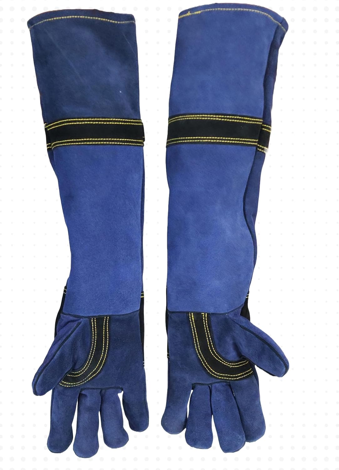 Leather Gloves - Multi-Purpose Protection for Snake Bite, Welding, Dog Bite, Gardening, Sharp Edges, Honey Bee, and Heat Resistance Size - 24 Inches