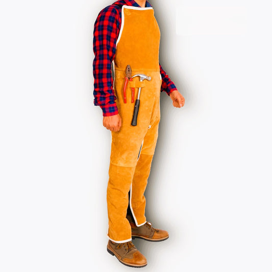 ProGuard Suede Leather Welding Bib & Apron Suit